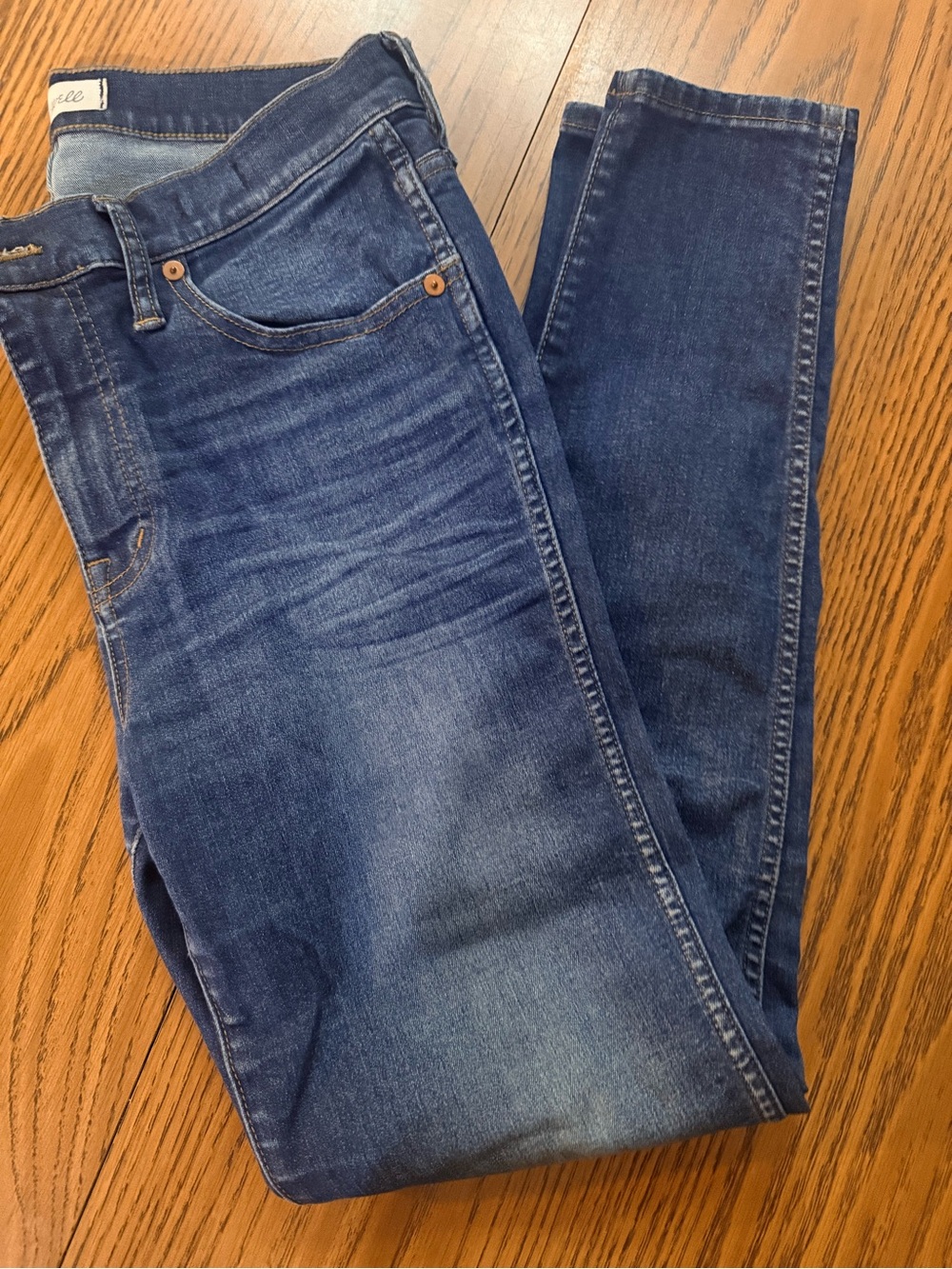 Madewell Women's Dark Blue Skinny Jeans